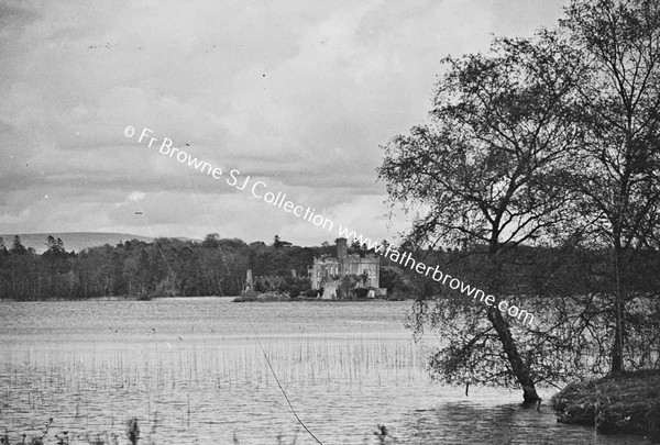 ROCKINGHAM HOUSE   MC DERMOTS CASTLE FROM ISLAND